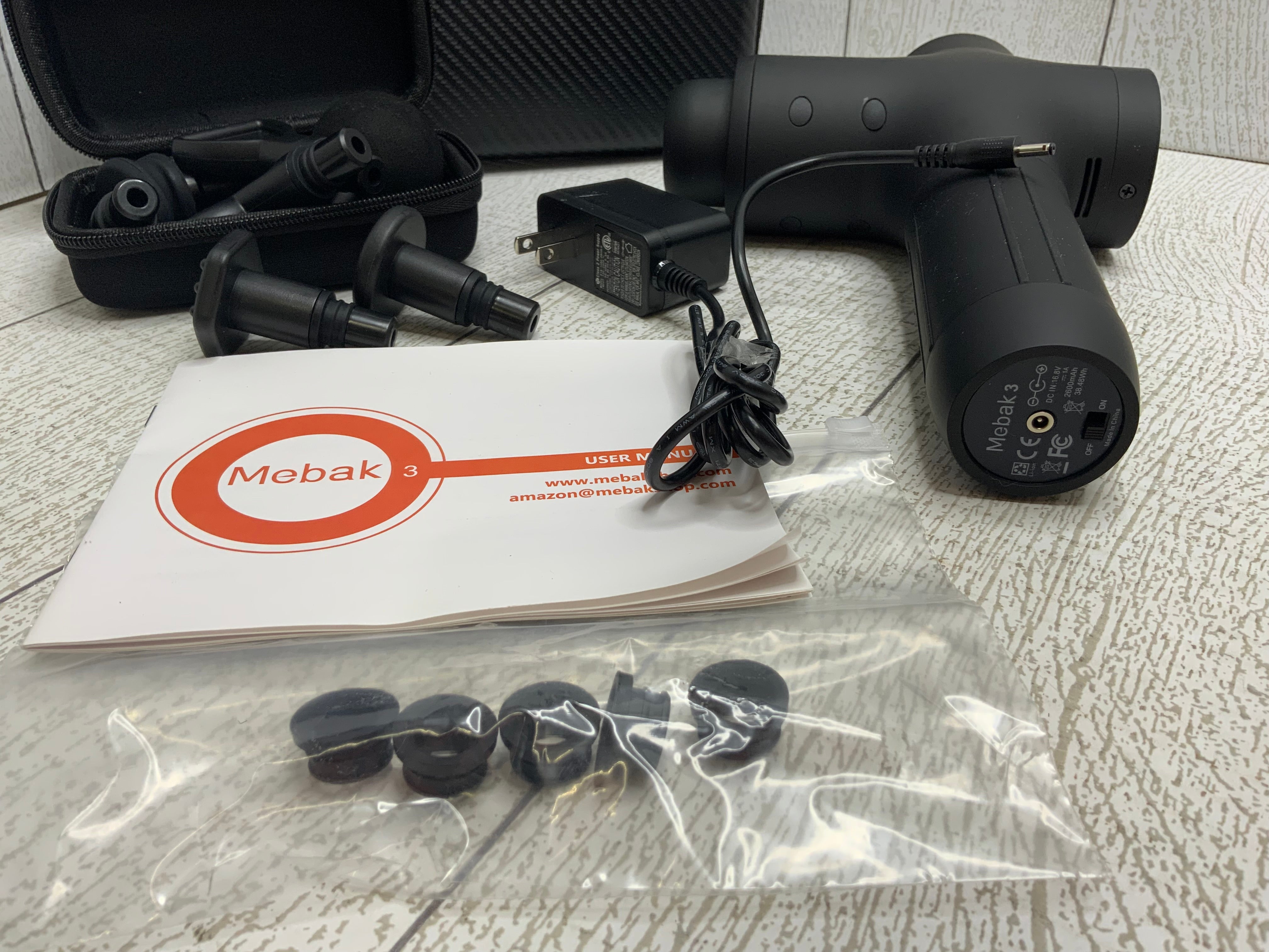 Mebak 3 Massage Gun Deep Tissue Percussion Muscle Massager for Pain Relief (8039866663150)